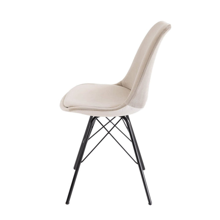 Chaise de bar Velours Champagne Confort Moderne | LUXA - Designix