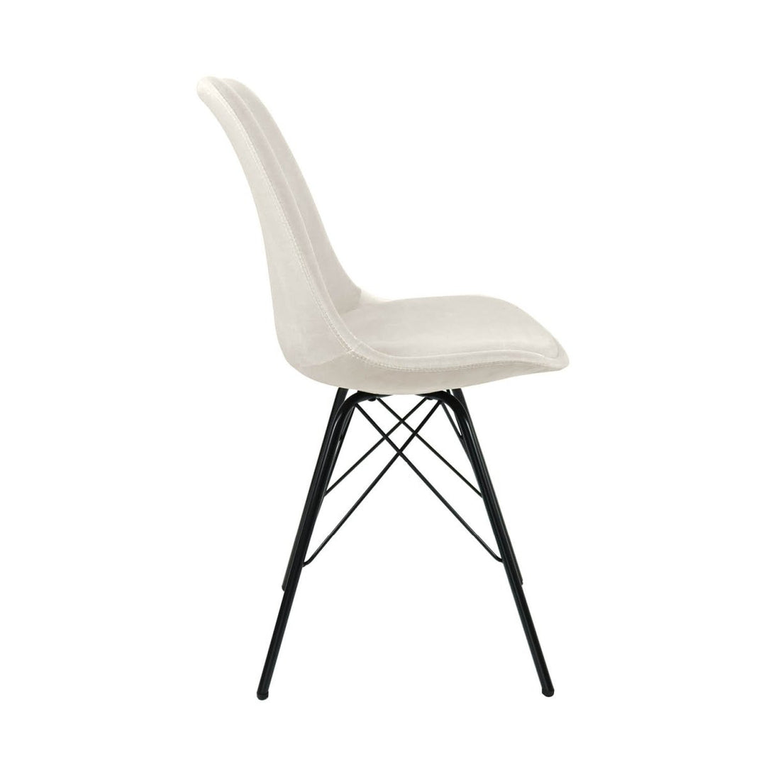 Chaise De Bar Velours Ivoire Confort Design Moderne | NOVA - Designix