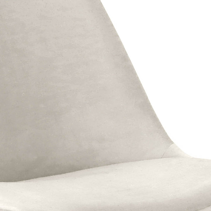 Chaise De Bar Velours Ivoire Confort Design Moderne | NOVA - Designix