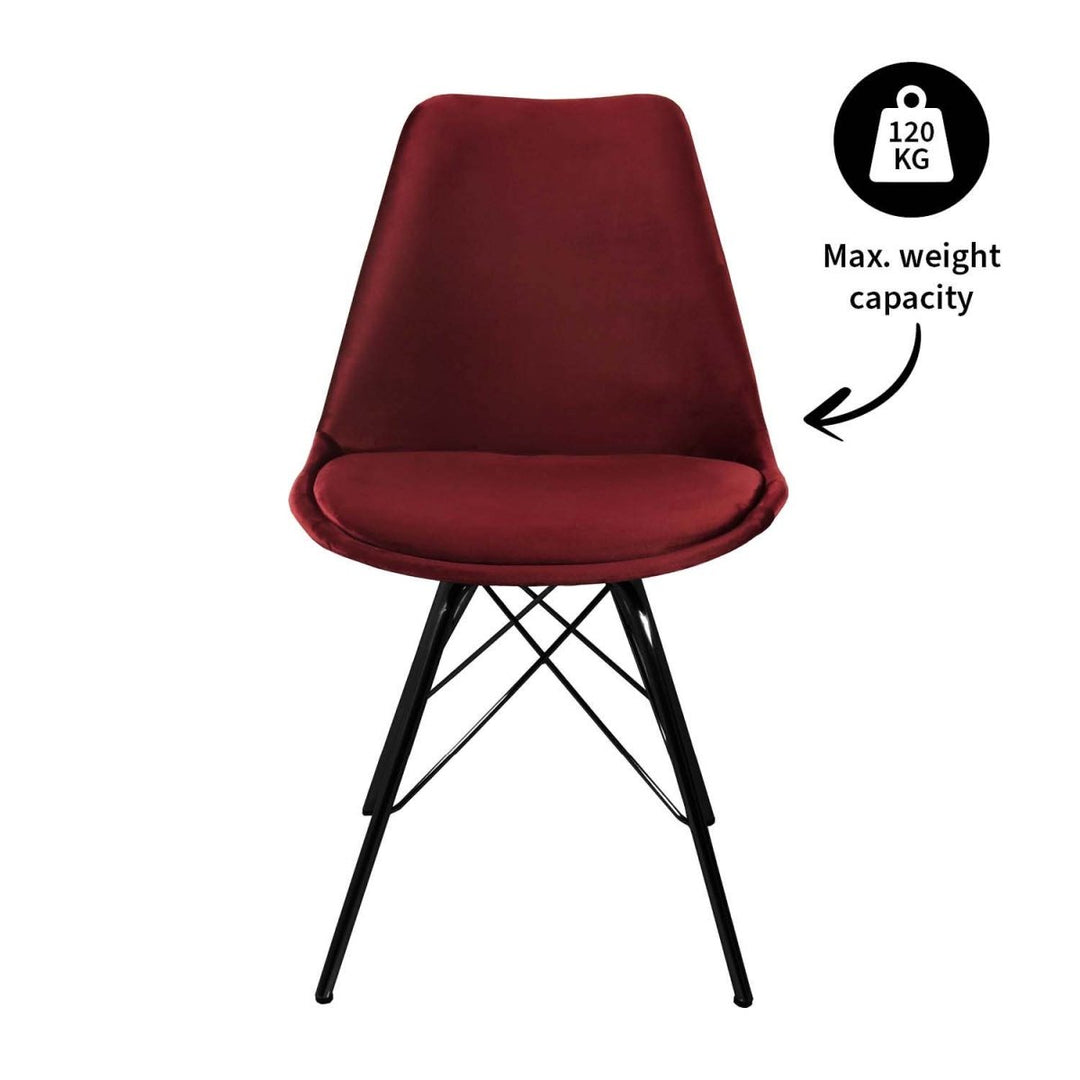 Chaise De Bar Velvet Rouge Confort Et Design Moderne | LUXA - Designix