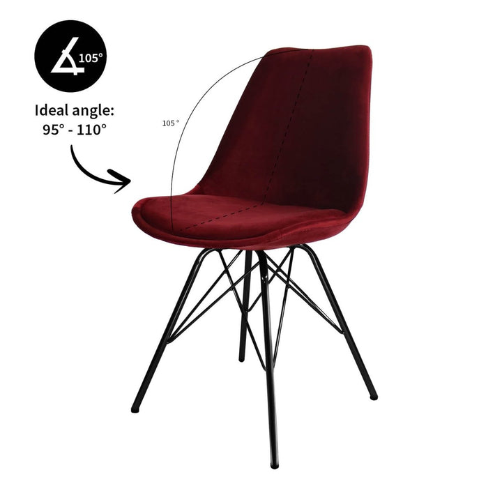 Chaise De Bar Velvet Rouge Confort Et Design Moderne | LUXA - Designix