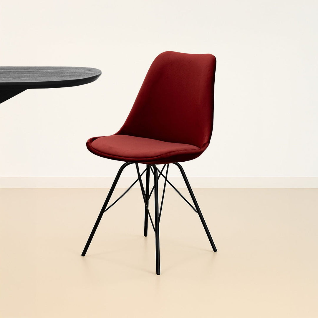 Chaise De Bar Velvet Rouge Confort Et Design Moderne | LUXA - Designix