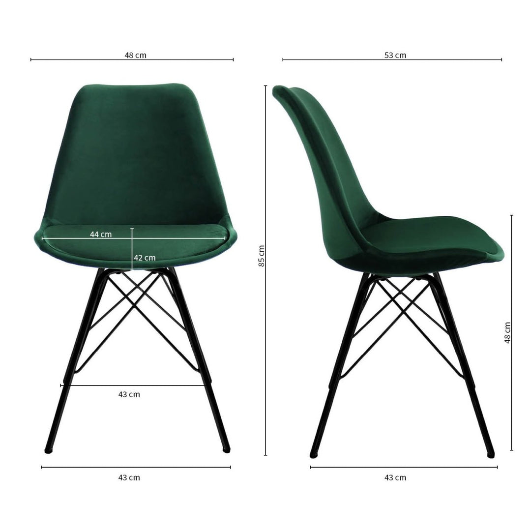 Chaise de Bar Velvet Vert Foncé Polyvalente | LUXA - Designix