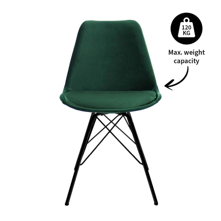 Chaise de Bar Velvet Vert Foncé Polyvalente | LUXA - Designix