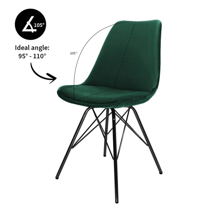 Chaise de Bar Velvet Vert Foncé Polyvalente | LUXA - Designix
