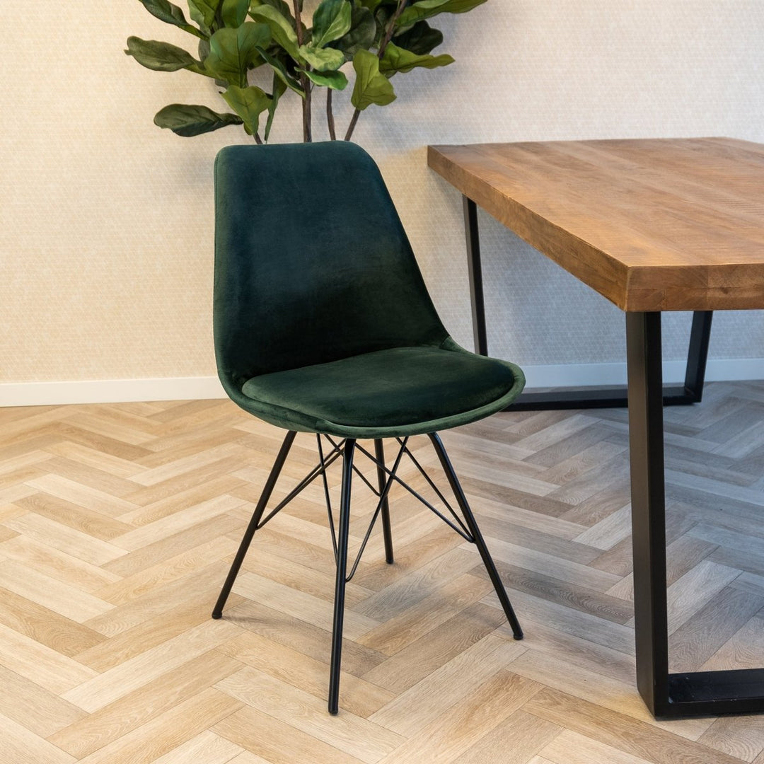 Chaise de Bar Velvet Vert Foncé Polyvalente | LUXA - Designix