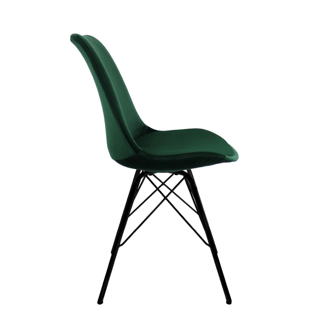 Chaise de Bar Velvet Vert Foncé Polyvalente | LUXA - Designix