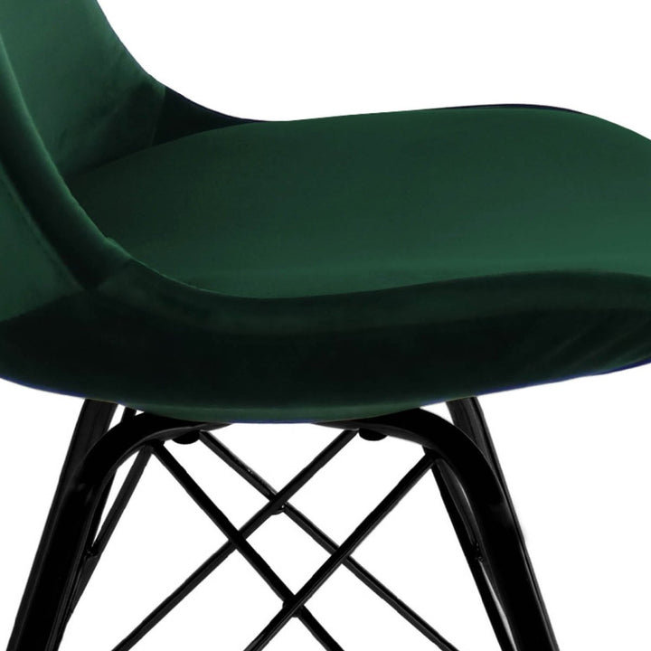 Chaise de Bar Velvet Vert Foncé Polyvalente | LUXA - Designix