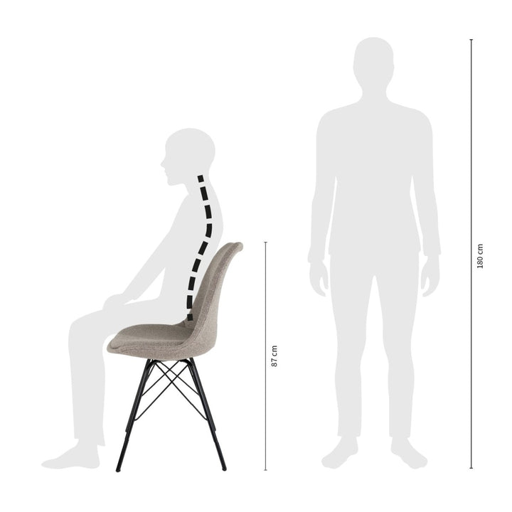 Chaise de Bureau Gris Texturée Confort et Élégance Moderne | OLIV - Designix