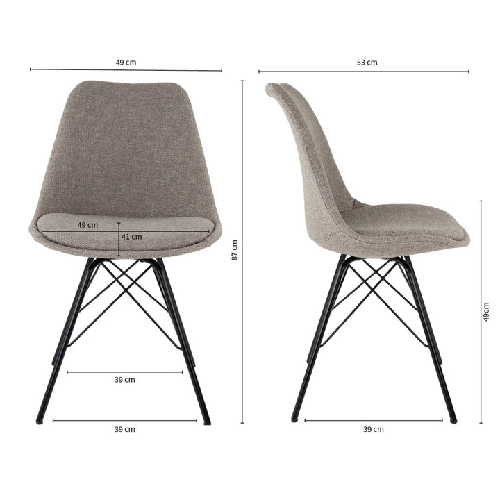 Chaise de Bureau Gris Texturée Confort et Élégance Moderne | OLIV - Designix