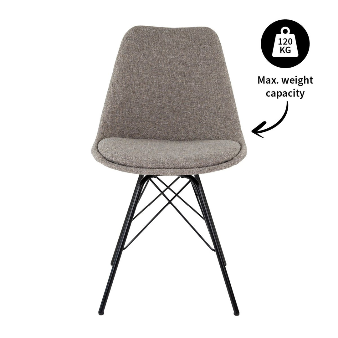 Chaise de Bureau Gris Texturée Confort et Élégance Moderne | OLIV - Designix