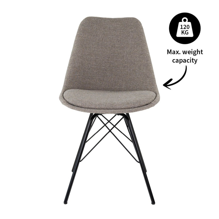 Chaise de Bureau Gris Texturée Confort et Élégance Moderne | OLIV - Designix