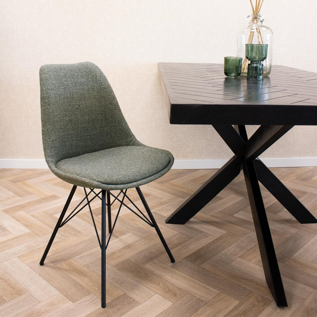 Chaise de Bureau Gris Texturée Confort et Élégance Moderne | OLIV - Designix