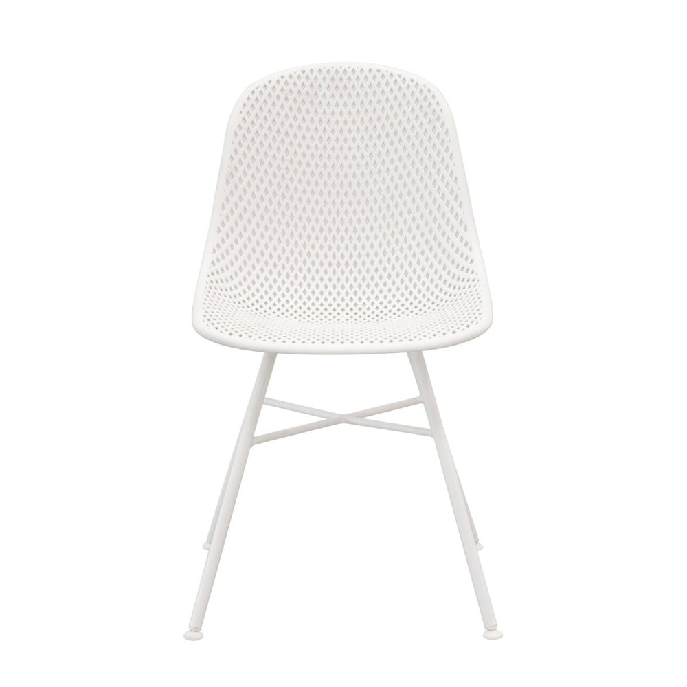 Chaise de Jardin Confort Extérieur Moderne pour Espaces Vert Blanc | LUMI - Designix