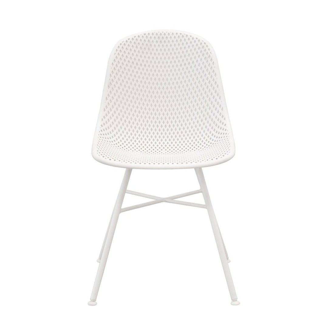 Chaise de Jardin Confort Extérieur Moderne pour Espaces Vert Blanc | LUMI - Designix