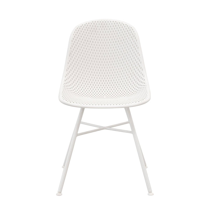 Chaise de Jardin Confort Extérieur Moderne pour Espaces Vert Blanc | LUMI - Designix