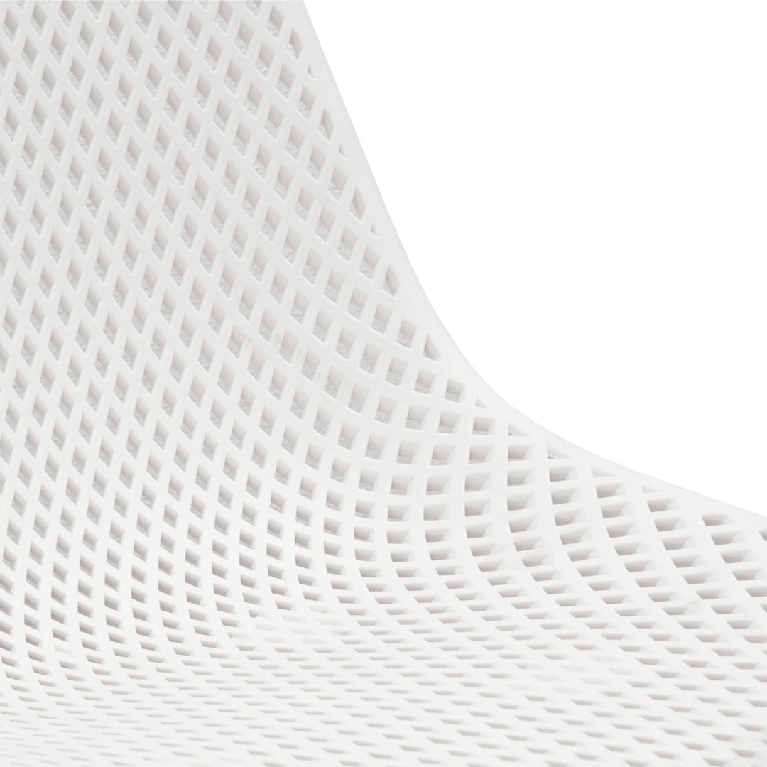 Chaise de Jardin Confort Extérieur Moderne pour Espaces Vert Blanc | LUMI - Designix