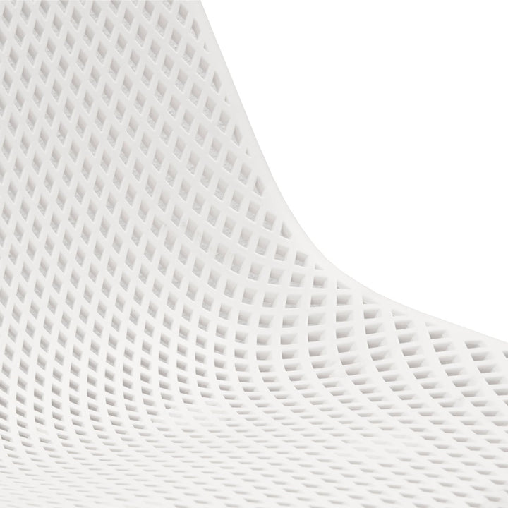Chaise de Jardin Confort Extérieur Moderne pour Espaces Vert Blanc | LUMI - Designix