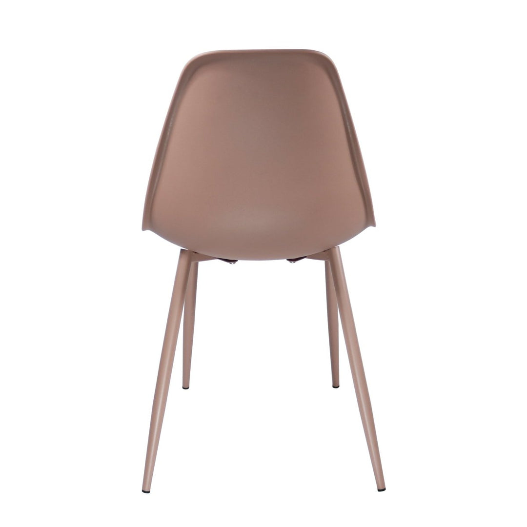 Chaise de Jardin Confortable en Plastique et Cadre Métallique Robuste | Nova - Designix