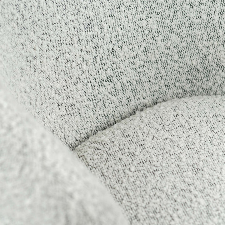 Chaise de salle à manger Bouclé Noir cadre acier confortable | NOVA - Designix