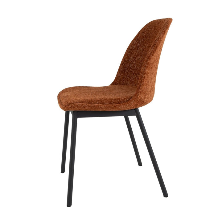 Chaise De Salle À Manger Confort Tissu Orange | GARI - Designix