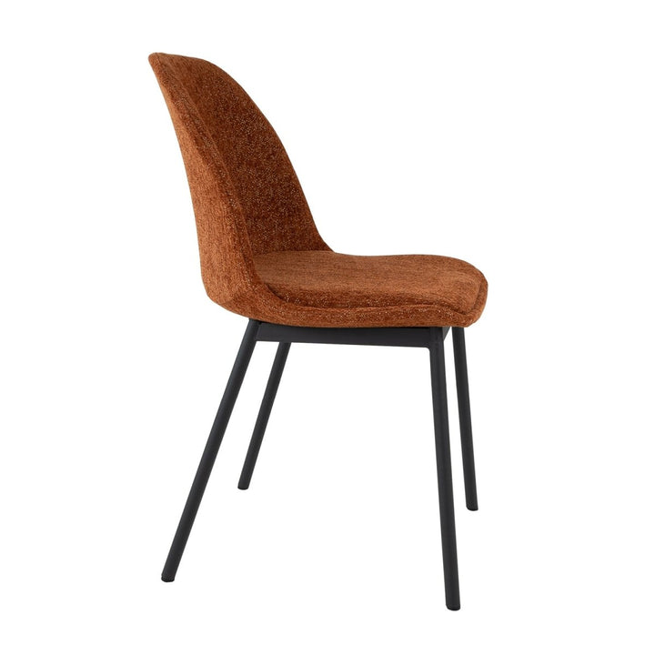 Chaise De Salle À Manger Confort Tissu Orange | GARI - Designix
