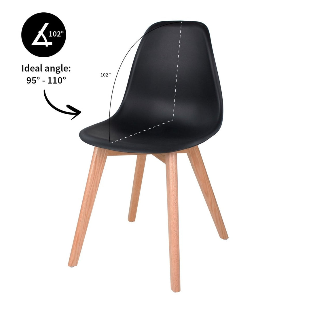 Chaise De Salle A Manger Confortable En Plastique Facile A Entretenir | NOVA - Designix
