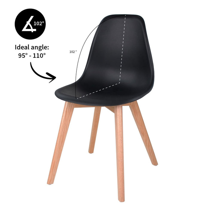 Chaise De Salle A Manger Confortable En Plastique Facile A Entretenir | NOVA - Designix