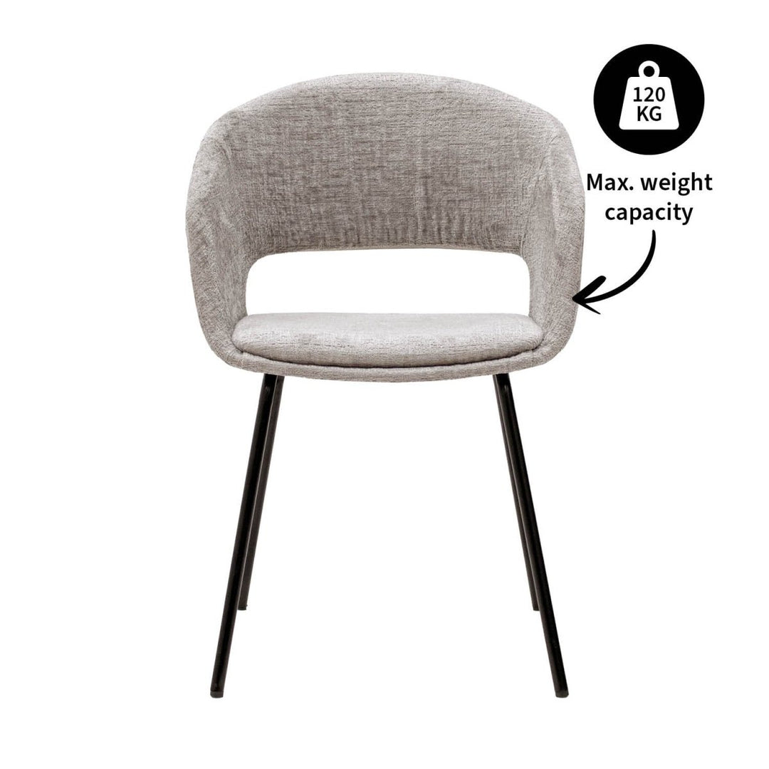 Chaise De Salle À Manger Confortable Et Moderne Avec Dossier Ergonomique | LUNA - Designix