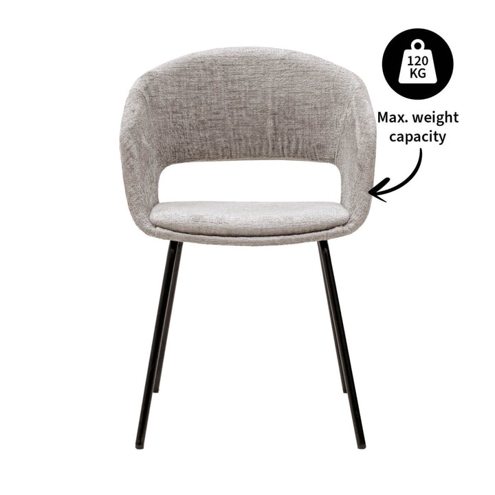 Chaise De Salle À Manger Confortable Et Moderne Avec Dossier Ergonomique | LUNA - Designix
