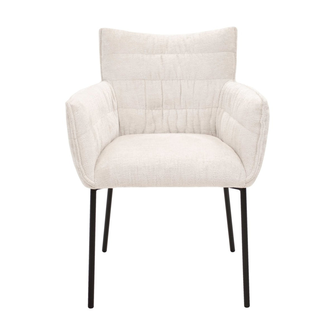 Chaise de salle à manger contemporaine en Chenille | LYRA - Designix