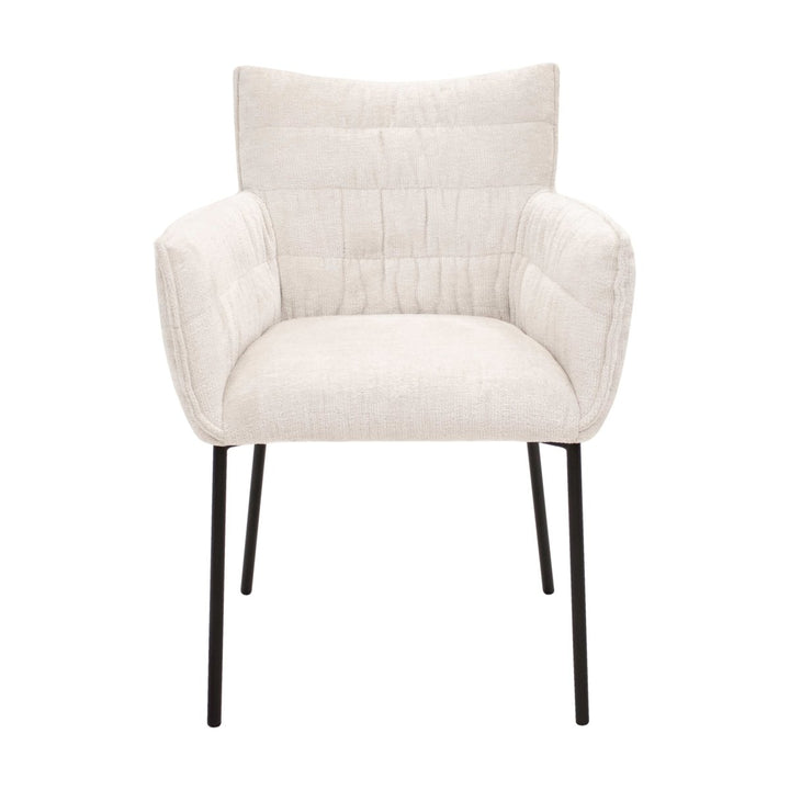 Chaise de salle à manger contemporaine en Chenille | LYRA - Designix