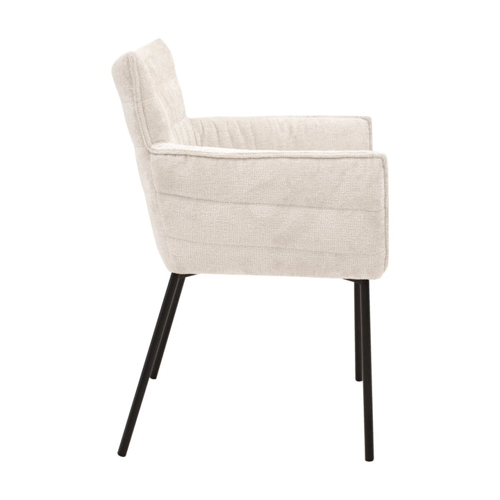 Chaise de salle à manger contemporaine en Chenille | LYRA - Designix