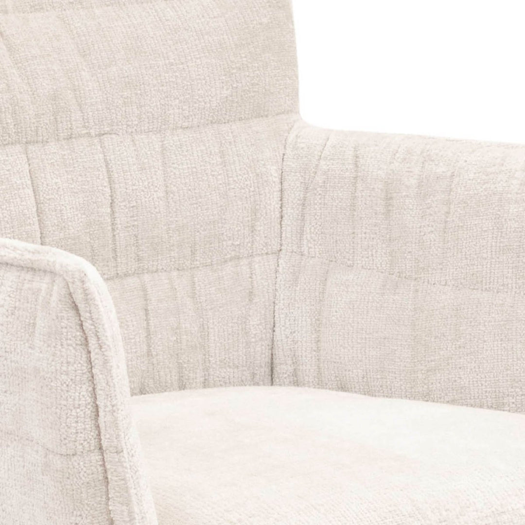 Chaise de salle à manger contemporaine en Chenille | LYRA - Designix