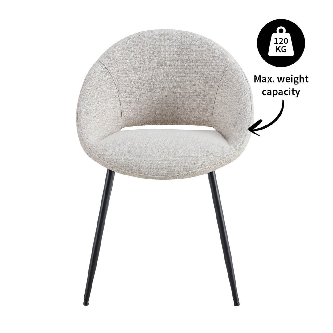 Chaise de salle à manger contemporaine et chic | NOVA - Designix