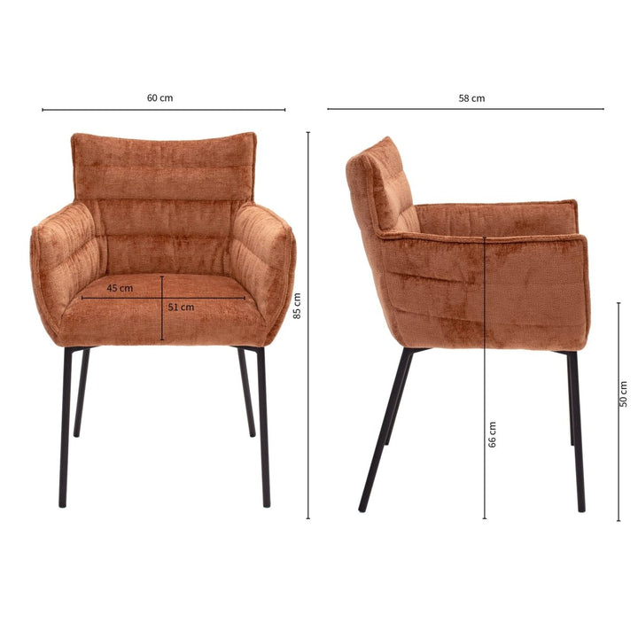 Chaise de salle à manger contemporaine et confortable | GOOS - Designix