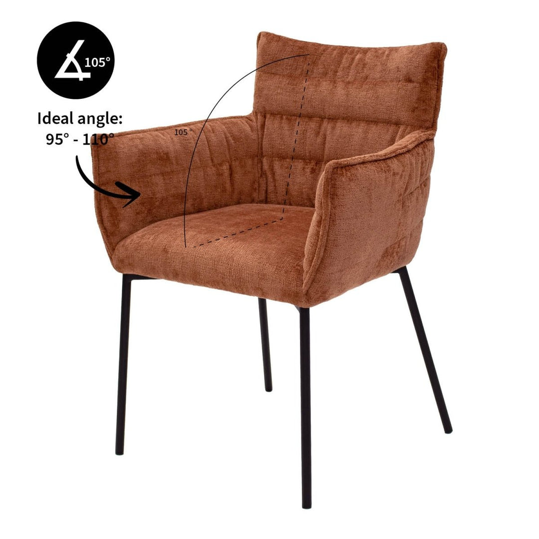 Chaise de salle à manger contemporaine et confortable | GOOS - Designix