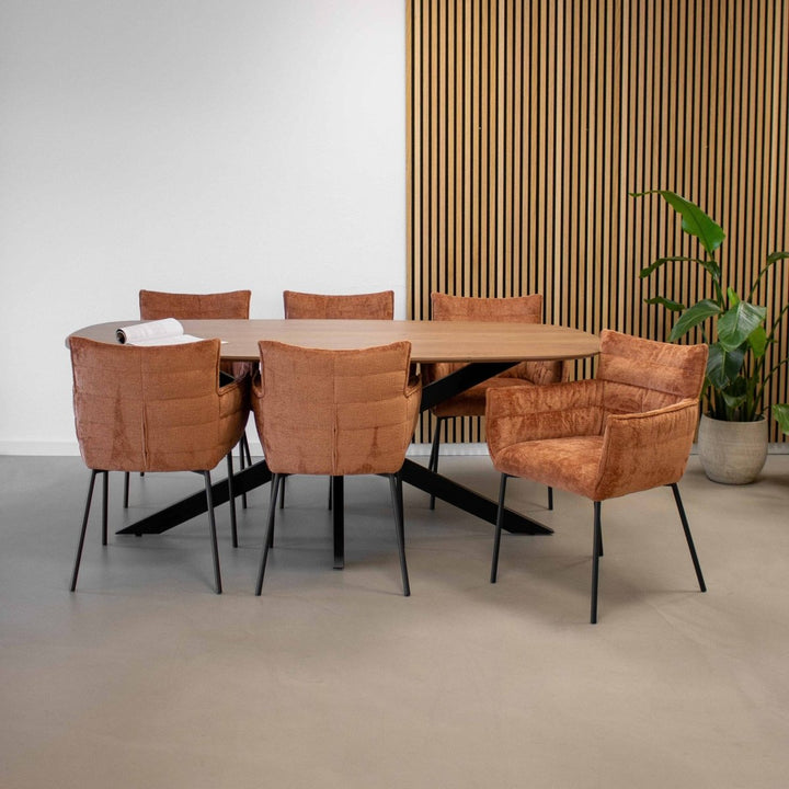 Chaise de salle à manger contemporaine et confortable | GOOS - Designix