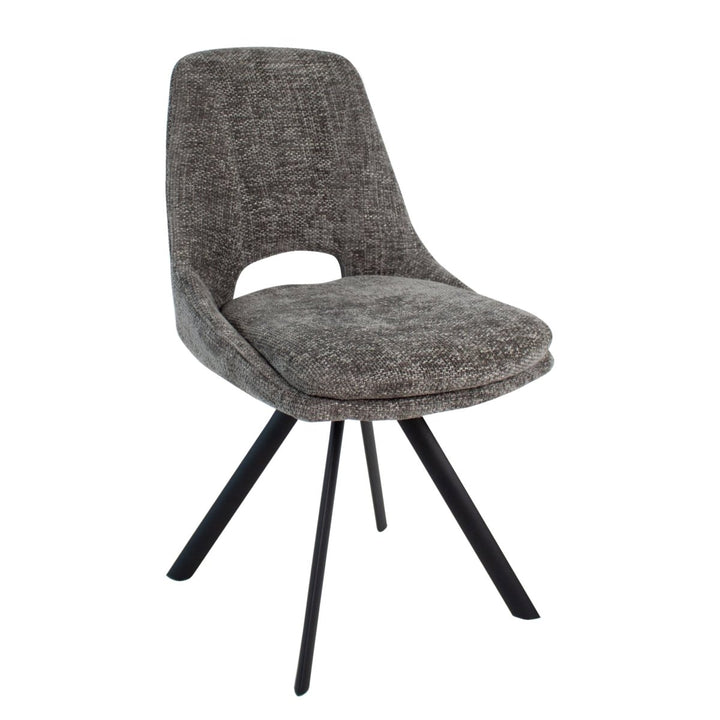 Chaise De Salle À Manger Contemporaine Gris Foncé | NYLE - Designix