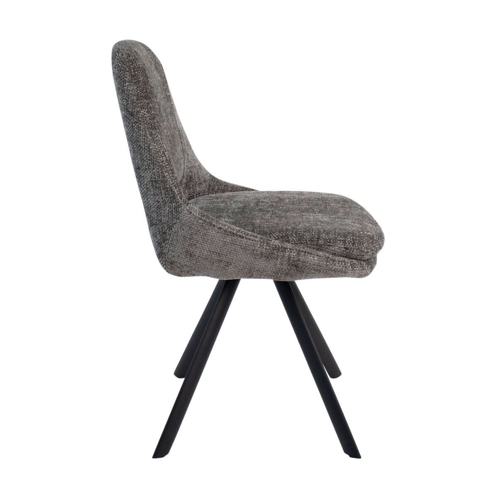 Chaise De Salle À Manger Contemporaine Gris Foncé | NYLE - Designix