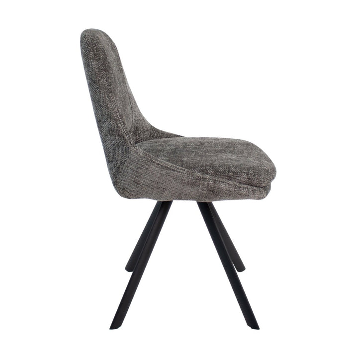 Chaise De Salle À Manger Contemporaine Gris Foncé | NYLE - Designix