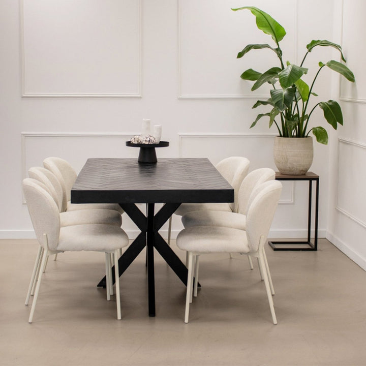 Chaise De Salle À Manger Contemporaine Gris/Beige | ZEVO - Designix