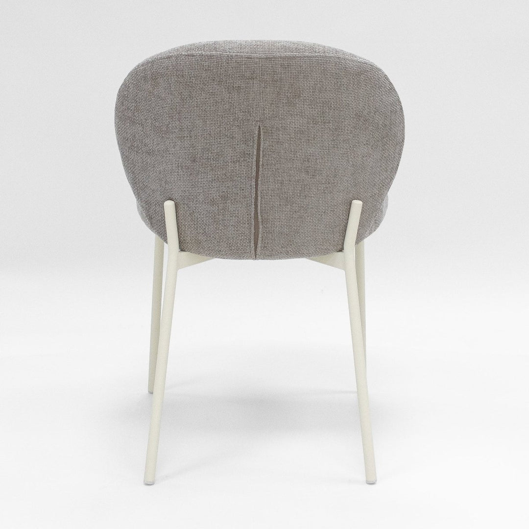 Chaise De Salle À Manger Contemporaine Gris/Beige | ZEVO - Designix