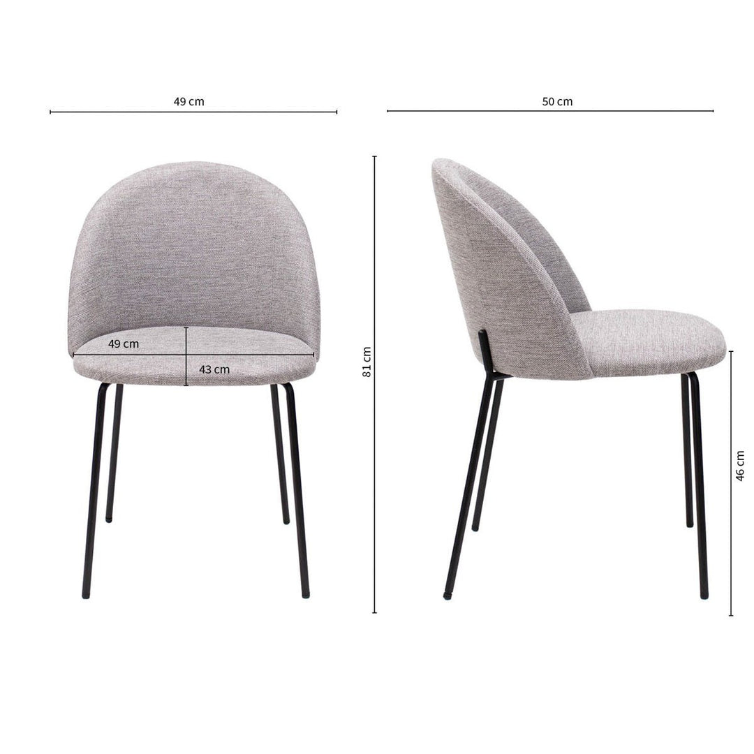 Chaise de salle à manger contemporaine minimaliste | WIRA - Designix