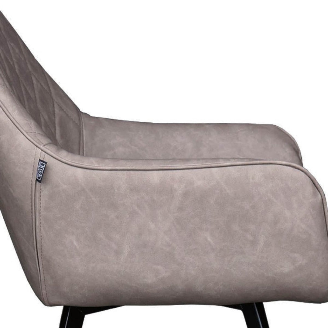 Chaise de salle à manger cuir PU et métal confort | LUXA - Designix