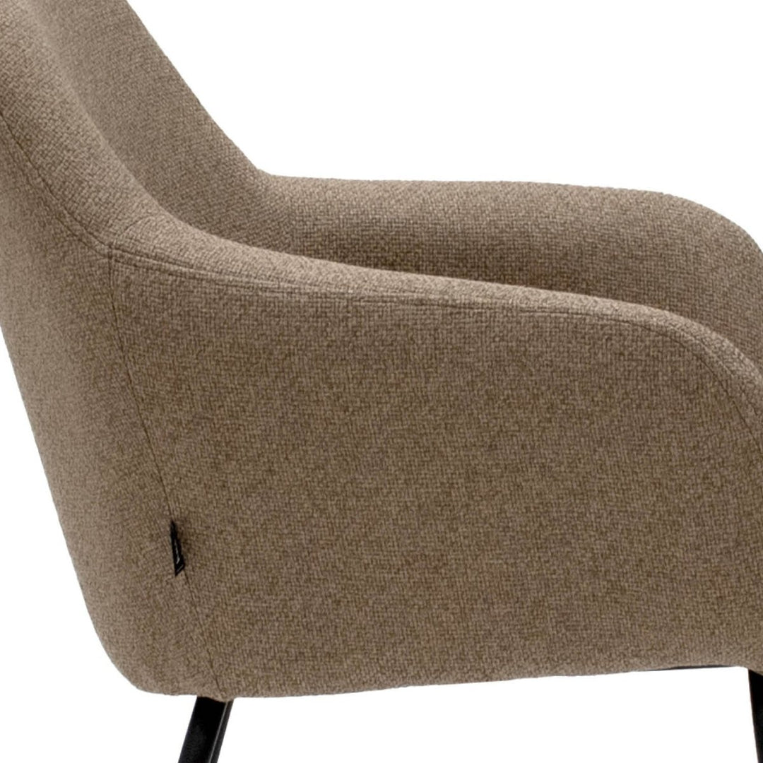 Chaise de Salle À Manger Daan Beige Confort Moderne Tissu Texturé | LUMA - Designix