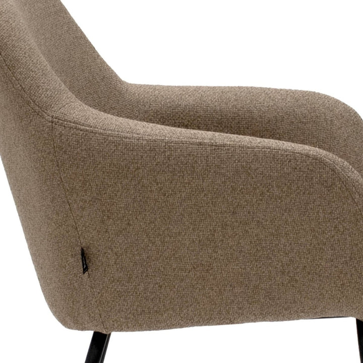 Chaise de Salle À Manger Daan Beige Confort Moderne Tissu Texturé | LUMA - Designix