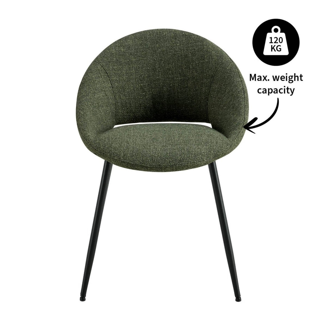 Chaise de salle à manger design et confortable avec assise moelleuse | NOVA - Designix