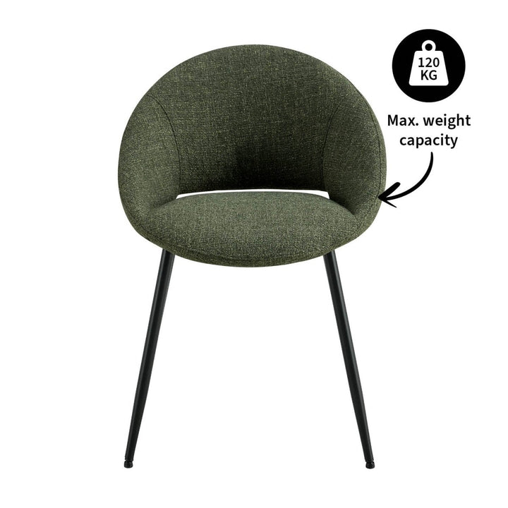 Chaise de salle à manger design et confortable avec assise moelleuse | NOVA - Designix