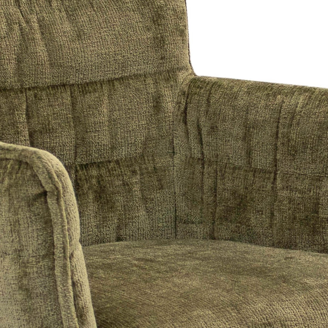 Chaise de salle à manger design moderne et confortable vert | GOOS - Designix